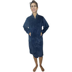 Ρόμπα fleece γυναικών midi Μονόχρωμη