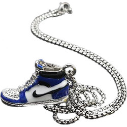 Ghetto Shoe Street Style Hip Hop Pendant Necklace Blue