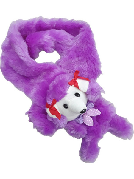 Κασκόλ Γούνα Σκυλάκι Purple Red 71240121803