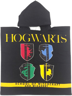 Ayamax Harry Potter Παιδικό Πόντσο Θαλάσσης Μαύρο 55x55cm
