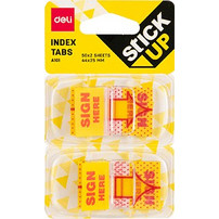 DELI ΣΕΛΙΔΟΔΕΙΚΤΗΣ SIGN IN ΑΥΤΟΚΟΛΛΗΤΟ BLISTER 2x50Φ 44x25mm STICK UP (Το προιόν πωλείται σε μεμονωμένα τεμάχια του ενός)