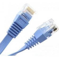 Detech Flat U/UTP Cat.6 Καλώδιο Δικτύου Ethernet 5m Blue