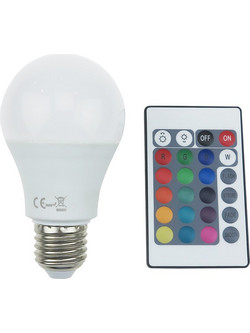 LED SMD A60 E27 230V 8W IR RGB+3.000K 180 650Lm Ra80 A608RGBWN