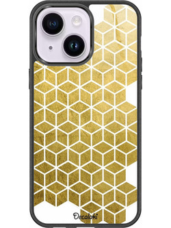 Gold Cubes Θήκη Κινητού Σχέδιο 50038 - iPhone, iPhone 14 Pro Max, Premium Classic Case