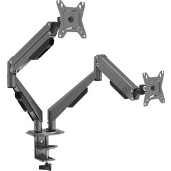 Osio Διπλή βάση monitor OSMA-4638 Μαύρη για 2 οθόνες υπολογιστή (17'' 32'')
