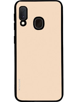 Sonique ColorBloc Series Back Cover Beige (Samsung Galaxy A20e)