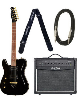 Harley Benton TE-40 LH TBK D. Series Bundle
