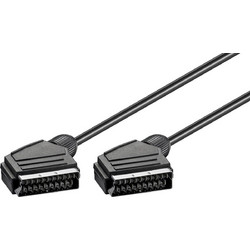 GOOBAY καλώδιο Scart 21pin σε Scart 21pin 11702, 1.5m, μαύρο