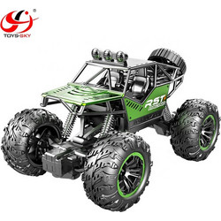 ToySky Rover R/C Τηλεκατευθυνόμενο Off-Road Stunt Αυτοκίνητο Αναρρίχησης 1:18 (4WD/Αντικραδασμικό/LED) Μπλε