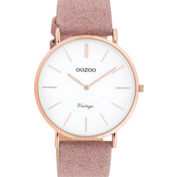 Oozoo Timepieces Γυναικείο Ρολόι με Μπεζ Δερμάτινο Λουράκι C20150