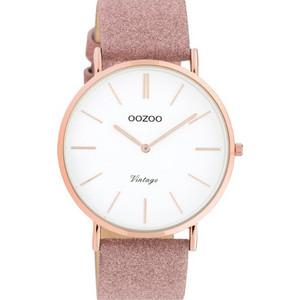 Oozoo Timepieces Γυναικείο Ρολόι με Μπεζ Δερμάτινο Λουράκι C20150