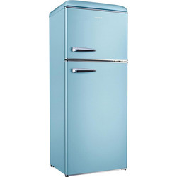 Robin RB-280 Retro Δίπορτο Ψυγείο 280lt Full No Frost Υ157xΠ60xΒ70cm Μπλε