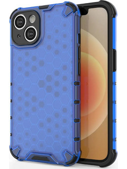 Hurtel Honeycomb Back Cover Blue (iPhone 14 Plus)