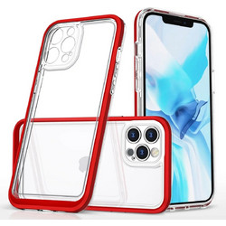 Hurtel Clear 3in1 Back Cover Red (iPhone 12 Pro)