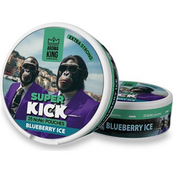 AK SUPER KICK Blueberry Ice Non Nicotine Pouches Extra Strong