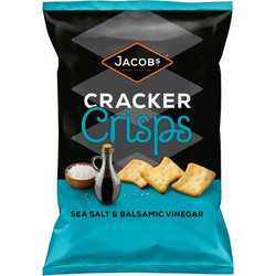Κράκερ Jacobs Cracker Crisps Sea Salt Balsamic Vinegar 150g
