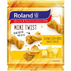 Κρουασίνια Βουτύρου Μίνι με Ελβετικό Τυρί Roland Mini Twist Swiss Cheese