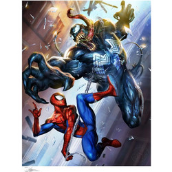 Sideshow Collectibles Marvel Art Print Spider-Man vs Venom 46 x 61 cm - unframed