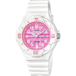 Casio Γυναικείο Ρολόι με Λευκό Λουράκι LRW-200H-4C