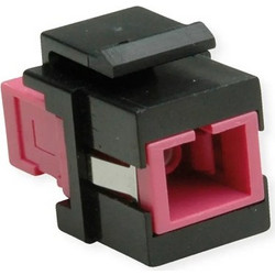 ROLINE Fiber Optic Keystone Jack, SC Simplex, Multimode, OM4