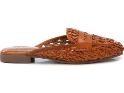 Flat Πλεκτά Mules Carmela 162411 Ταμπά