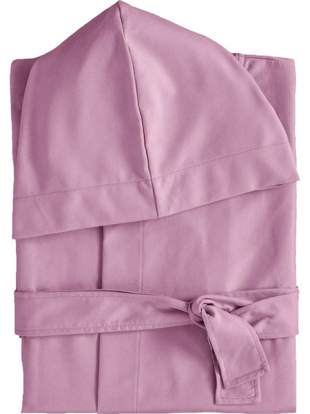 Nima Μπουρνούζι Microfiber με Κουκούλα Ροζ