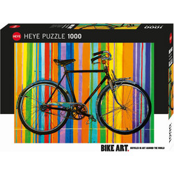 Puzzle Heye Puzzle Panorama Bike Art Colourful Row 1000 Κομμάτια