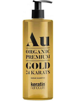 Keratin Nanocure Gold 24 Karats Σαμπουάν Κερατίνης 500ml