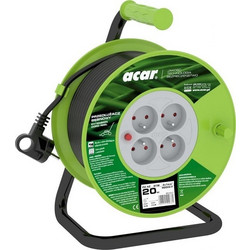 Acar PZ-4Z/OTM H05VV-F 3G1.0 20M Retractable extension cable