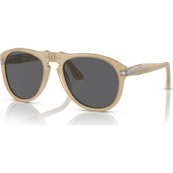 Persol PO649 1169B1 Ανδρικά Γυαλιά Ηλίου Aviator Κοκάλινα Μπεζ με Μαύρο Φακό