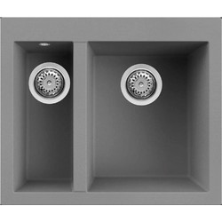 Elleci Quadra 150 Ένθετος Νεροχύτης Γρανίτη Titanium 59x50cm