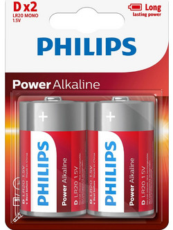 Philips Power Alkaline D 2τμχ