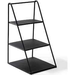 Διακοσμητική Εταζέρα Kalimnos 247HFM1133 16x17x30,5cm Black Aberto Design Μέταλλο