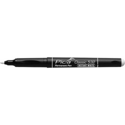 Pica Permanent Marker INSTANT white, Bullet Tip, 1-2mm