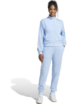 Adidas Essentials Feel Cozy Γυναικείο Σετ Φόρμας με Λάστιχο Γαλάζιο JD2704