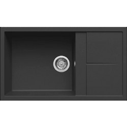 Elleci Unico 410 Ένθετος Νεροχύτης Γρανίτη Nero 86x50cm