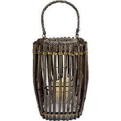 ΦΑΝΑΡΙ BAMBOO ΜΕ ΔΟΧΕΙΟ ΓΙΑ ΡΕΣΩ L 12,5X21X30EK Espiel NAF101