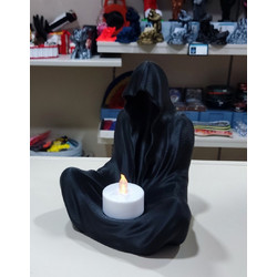 Hood Tea Candle Holder (Black)