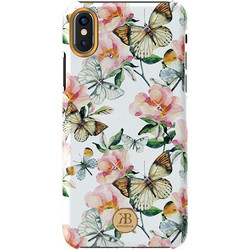 Kingxbar Luxury Blossom Case with Swarovski Crystals Apple iPhone XS MAX Λευκό