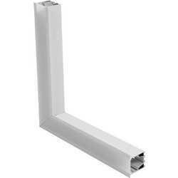 GLOBOSTAR(R) ALP-CORNER-SIDE90 RECESSA 61788 Χωνευτό Προφίλ Αλουμινίου Γωνία με Λευκό Γαλακτερό Πατητό Κάλυμμα για Ταινίες LED IP20 - Λευκό Ματ - Μ30 x Π3.5 x Υ4cm 61788