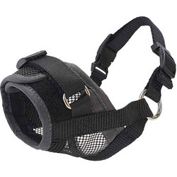 Φίμωτρο Premium NOBBY Υφασμάτινο με δίχτυ - L (Ρυγχος 18-25mm )