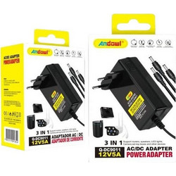 Andowl Q-dc9011 Universal Τροφοδοτικό 12 5A 60W με σετ βυσμάτων