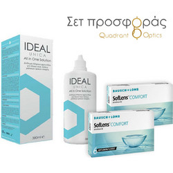 Cooper Vision Μηνιαίοι Φακοί Επαφής 12τμχ + 1 Υγρό Ideal Unica 380ml