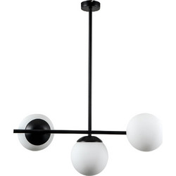 ARlight 340-3 /Φ Κρεμαστό Φωτιστικό Οροφής Μπάλα Τρίφωτο E27 Λευκό