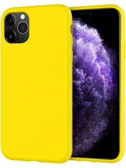 Θήκη Rubber Ενισχυμένης Σιλικόνης για iPhone 11 Pro Κίτρινο