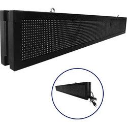 GLOBOSTAR(R)DISPLAY 90312 Κυλιόμενη Ψηφιακή Επιγραφή P10 Διπλής Όψης LED AC 220-240V Αδιάβροχο IP65 Πράσινο - WiFi Control μέσω FK APP - Αισθητήρας Θερμοκρασίας & Υγρασίας - Μ168 x Π12 x Υ24cm