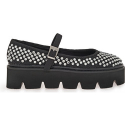 BUFFALO MARY JANE V1198044388N - ΜΑΥΡΟ ΛΕΥΚΟ ΣΤΡΑΣ BUF1620044 DARYA-BLACK/SILVER
