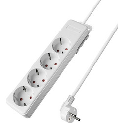 Πολύπριζο Xline 4Θ. 3X1,5mm 1,5m Καλώδιο Με Βάση Στήριξης - BY72-00041