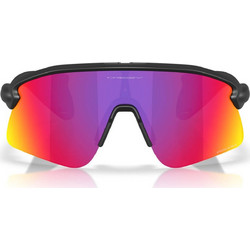 Oakley OO9518 02 Αθλητικά Ανδρικά Γυαλιά Ηλίου Μάσκα Κοκάλινα Μαύρα με Κόκκινο Φακό