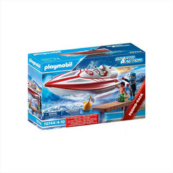 Playmobil Sports & Action Αγωνιστικό Ταχύπλοο Σκάφος με Μοτέρ για 4-10 Ετών 70744